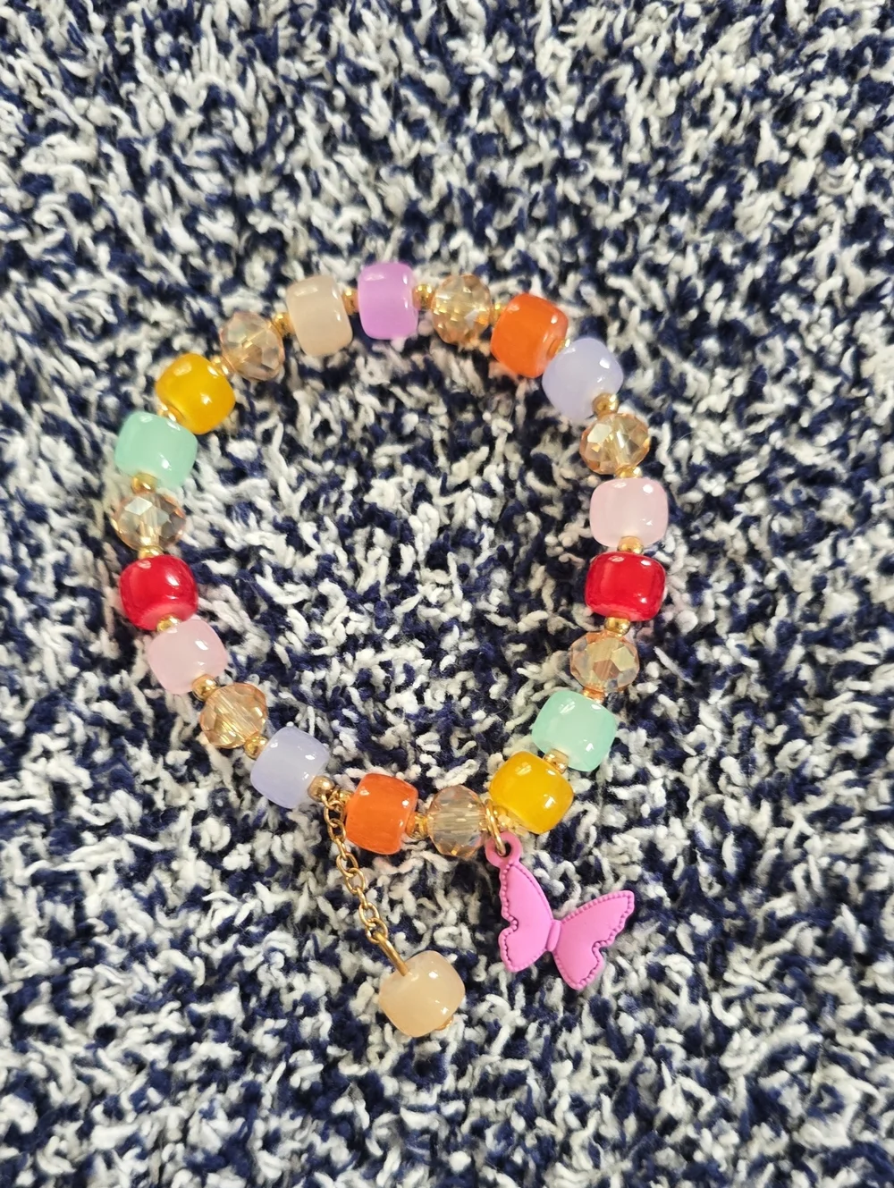 Lot of 6 Beaded Stretch Bracelets